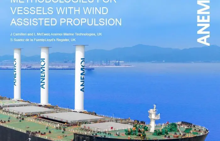 Anemoi Performance Verification Methodologies for Vessels with Wind Assisted Propulsion paper title page
