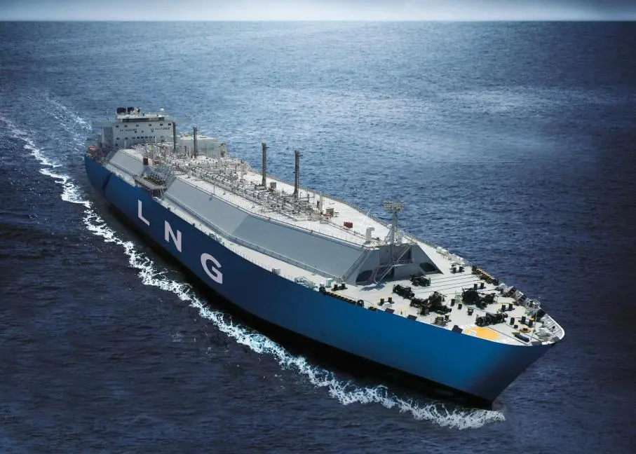 LNG ship at sea