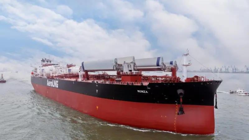 Monza wind-assisted LNG tanker