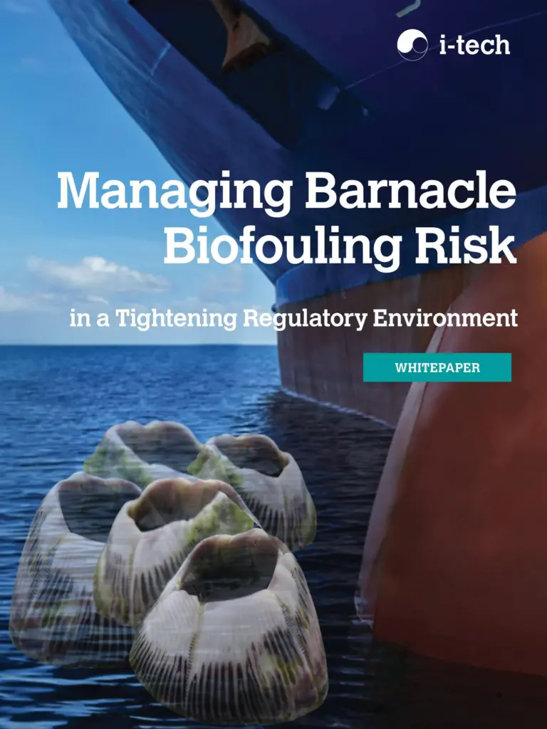 Cover of I-tech whitepaper 'Managing Barnacle Biofouling Risk'