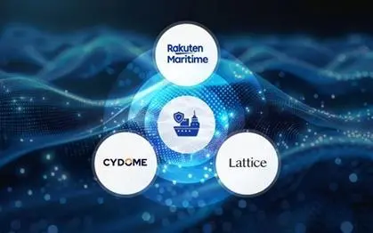 Logo showing Rakuten Maritime, Cydome and Lattice