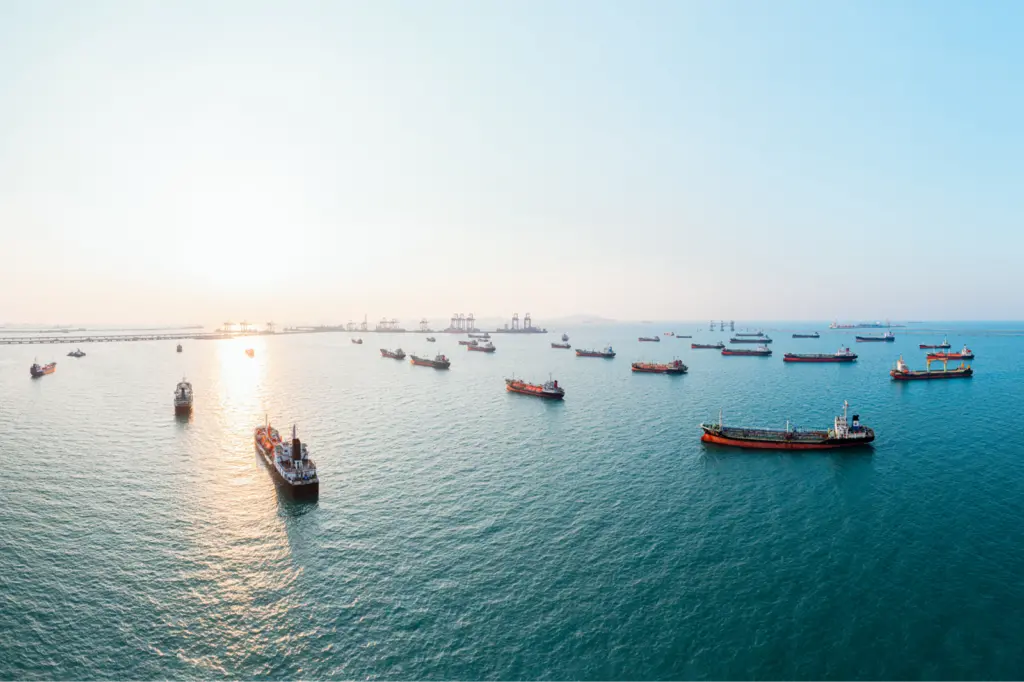 Generic shot of ships at sea