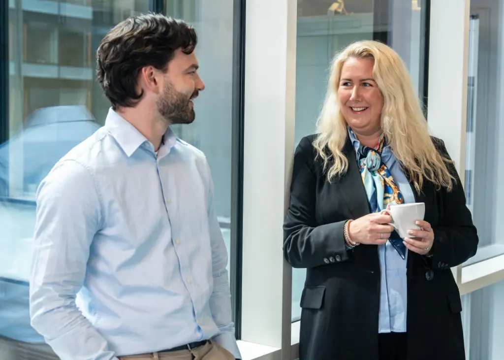 Ulstein Digital commercial director Dordi Blekken and data scientist Mikal Breiteig Alexander Thorsen