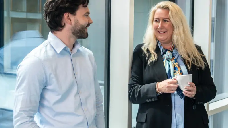 Ulstein Digital commercial director Dordi Blekken and data scientist Mikal Breiteig Alexander Thorsen