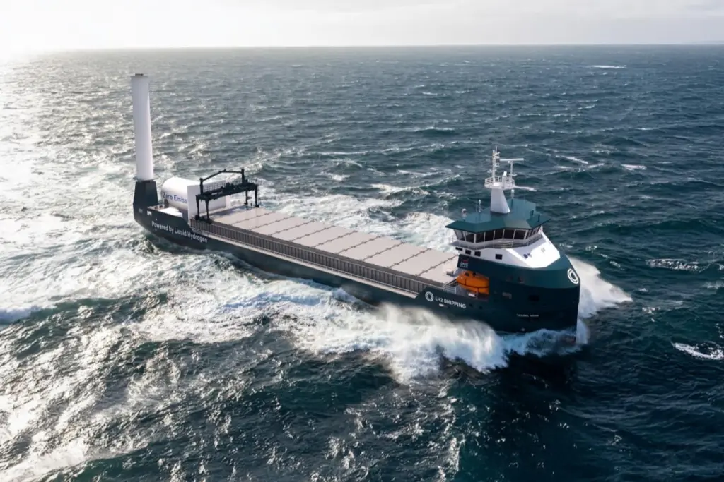 A render of the new L2 Shipping hydrogen-powered bulk carriers