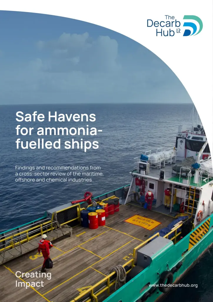 Safe Havens for ammonia-fuelled ships front conver