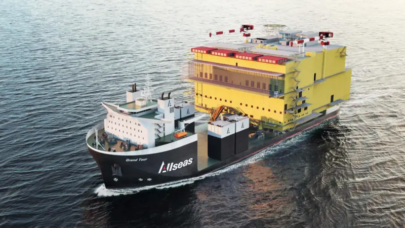 Rendering of the 'Grand Tour' offshore wind vessel