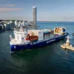 'DP World London' approaching Aarhus Port