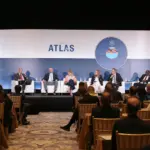 People on stage at the ATLAS launch