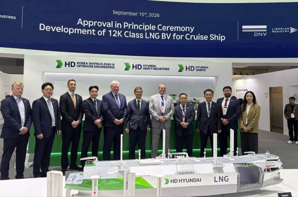 AiP ceremony for LNG bunkering for cruise