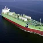 LPG carrier at sea