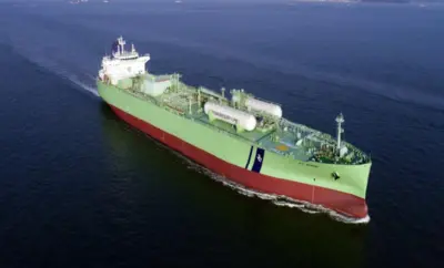 LPG carrier at sea
