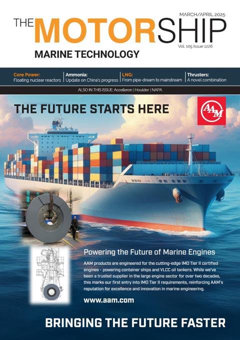 The Motorship Cover March-April 2025